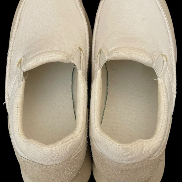 Ugg Marin Slip On Platform Cream Canvas Shoes size 9.5 - Picture 6 of 15